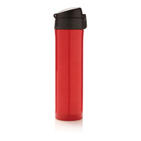 Bouteille isotherme fermeture facile rouge-noir | sans marquage | non disponible | non disponible | non disponible