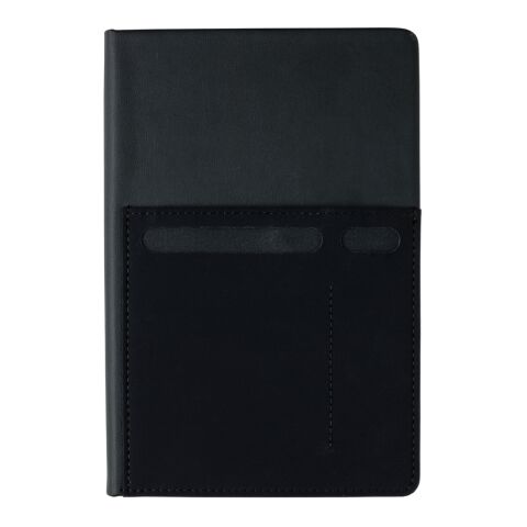 Carnet de notes A5 Deluxe avec pochettes noir | sans marquage | non disponible | non disponible
