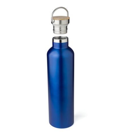 Bouteille double paroi en acier inoxydable Damien bleu | sans marquage | non disponible | non disponible