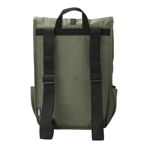 Sac à dos avec rabat en polyester rPET Lyric beige | sans marquage | non disponible | non disponible