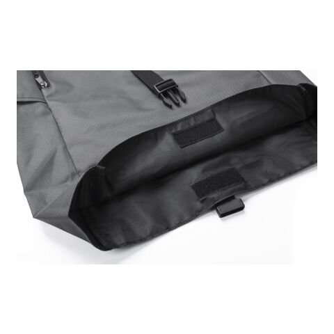 Sac à dos roll-top en polyester rPET Evie noir | sans marquage | non disponible | non disponible