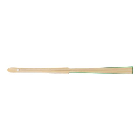 Eventail en bambou et papier Elio vert lime | sans marquage | non disponible | non disponible