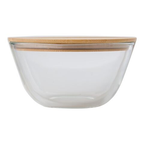 Saladier en verre et bambou Isabeau marron | sans marquage | non disponible | non disponible