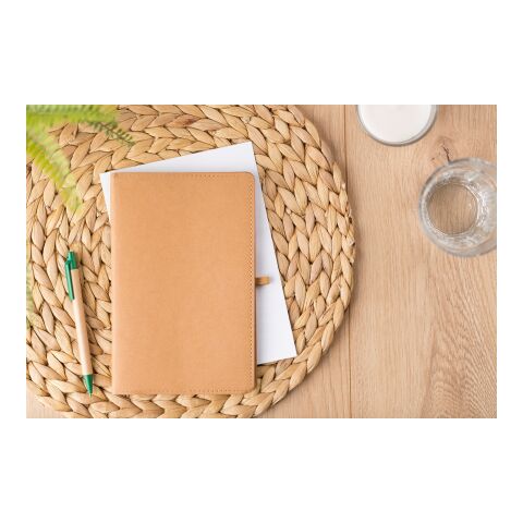 Carnet A5 en papier kraft Johanna marron | sans marquage | non disponible | non disponible