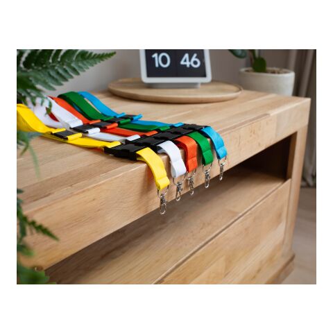 Lanyard en polyester rouge | sans marquage | non disponible | non disponible