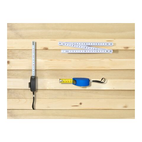 Mètre-ruban en gomme de 5 m bleu cobalt | sans marquage | non disponible | non disponible