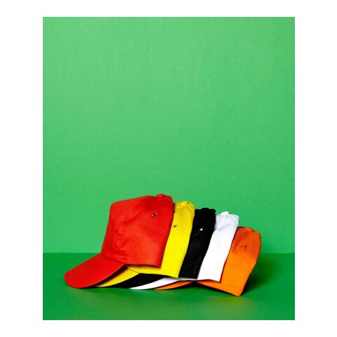 Casquette en coton 5 panneaux rouge | sans marquage | non disponible | non disponible