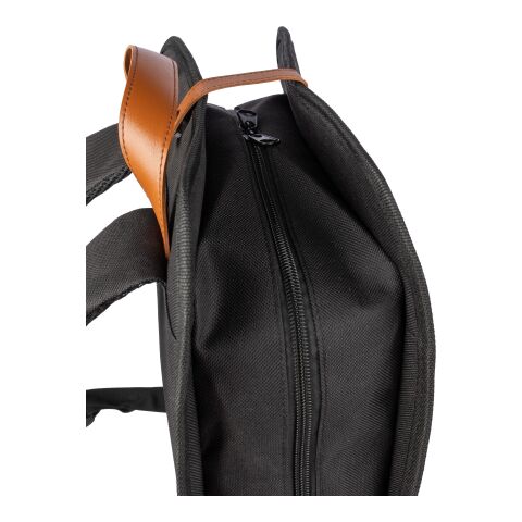 Sac à dos porte-ordinateur en polyester rPET Ralf noir | sans marquage | non disponible | non disponible