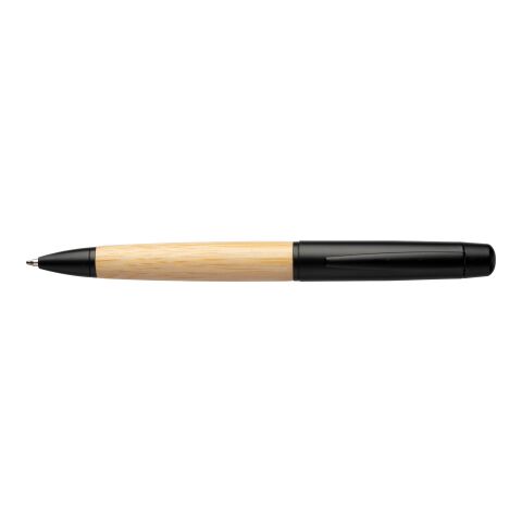 Stylo bille twist en acier inoxydable et bambou Anke argent | sans marquage | non disponible | non disponible