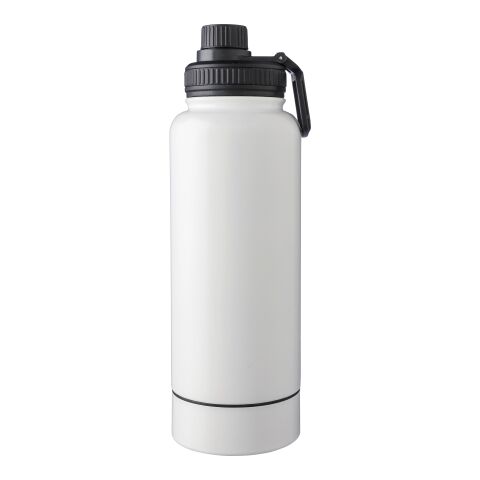 Gourde isotherme de 1 000 ml en acier inoxydable Nathaniel blanc | sans marquage | non disponible | non disponible