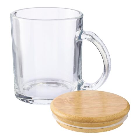 Mug en verre recyclé et bambou de 300 ml Ashley neutre | sans marquage | non disponible | non disponible