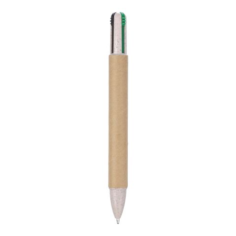 Stylo à bille en carton recyclé Debra rouge | sans marquage | non disponible | non disponible