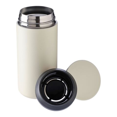Mug double paroi en acier inoxydable Gwen noir | sans marquage | non disponible | non disponible