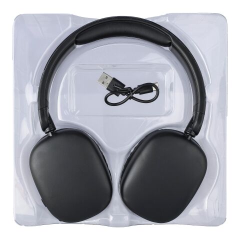 Casque audio en ABS Janice noir | sans marquage | non disponible | non disponible