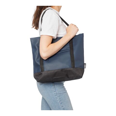 Bolsa de tela de poliéster rPET (600D) Lumi bleu | sans marquage | non disponible | non disponible