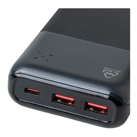 Power bank en ABS recyclé Rayen noir | sans marquage | non disponible | non disponible