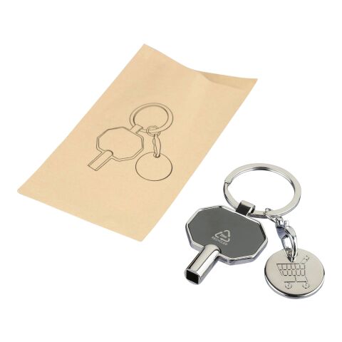 Porte-clés purgeur de radiateur en alliage de zinc recyclé Mara noir | sans marquage