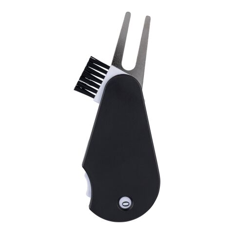 Outil de golf multifonctionnel en ABS recyclé Suki noir | sans marquage