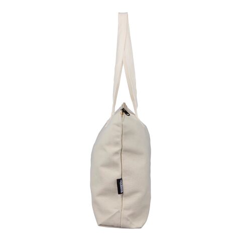 Sac shopping en polycoton recyclé 330 g/m2 Malina beige | sans marquage