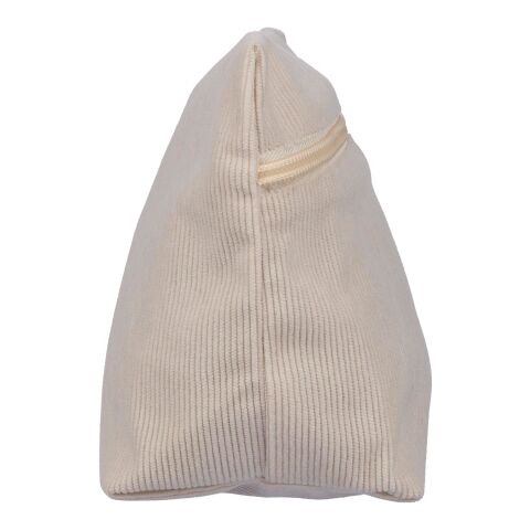 Trousse à maquillage zippée en velours côtelé Tia rose pastel | sans marquage | non disponible | non disponible