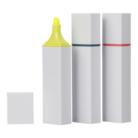 Surligneur en ABS recyclé Kavi rose clair | sans marquage