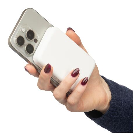 Power bank sans fil en ABS recyclé Miren noir | sans marquage | non disponible | non disponible