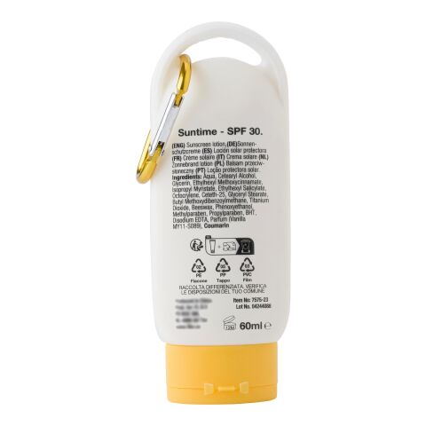 Crème solaire indice SPF 30 dans un flacon. blanc | sans marquage | non disponible | non disponible