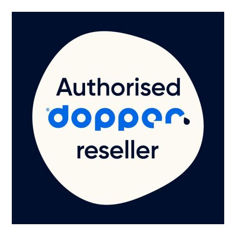 Dopper Steel 800 ml argent/blanc | sans marquage | non disponible | non disponible