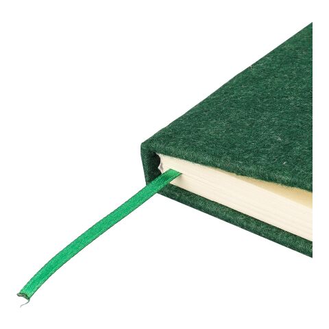 Carnet A5 en feutre recyclé Dario vert | sans marquage | non disponible | non disponible
