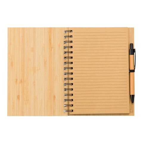 Carnet de notes en bambou Carmen marron | sans marquage | non disponible | non disponible
