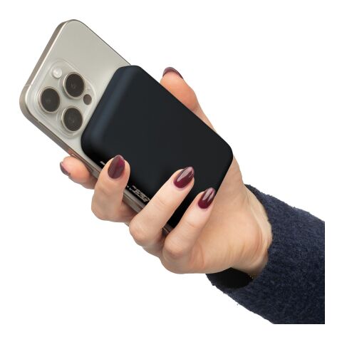 Power bank sans fil en ABS recyclé Miren noir