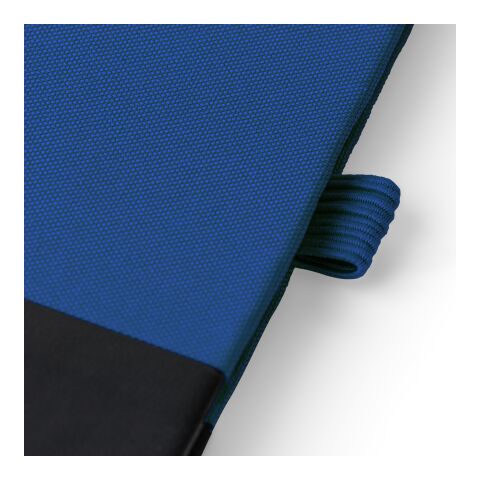 Carnet A5 en polyester rPET Yuna bleu cobalt