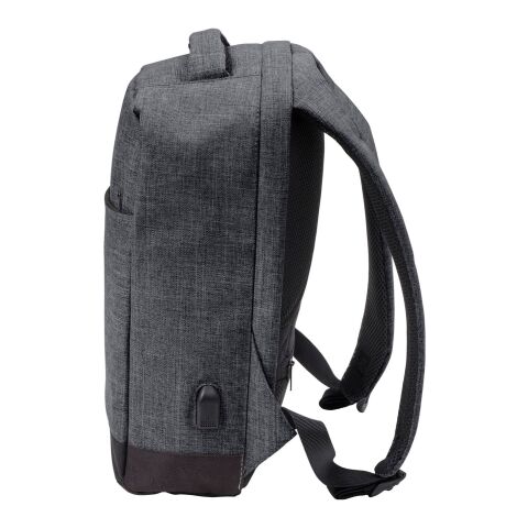 Sac à dos antivol en polyester 600D gris anthracite