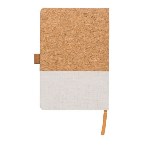 Carnet A5 en liège et en coton Trevor rouge