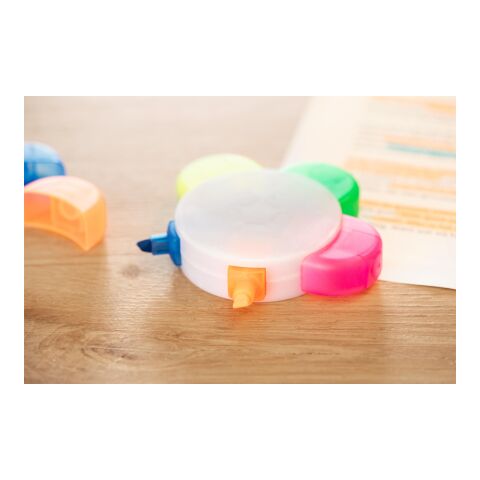 Surligneur en plastique multicolore