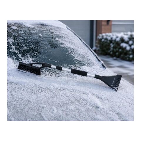 Gratte-neige télescopique en aluminium noir