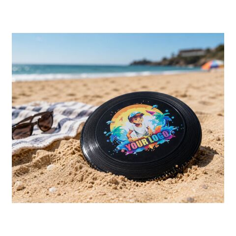 Frisbee en plastique d'un diamètre de 21 cm. bleu