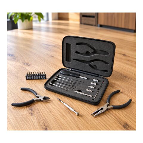 Boîte à outils de 26 pièces argent