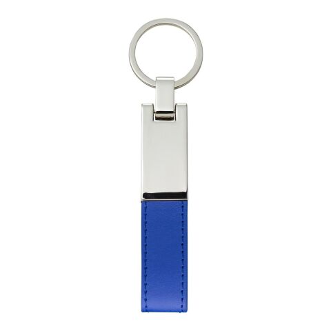 Porte-clés en métal et PU. noir