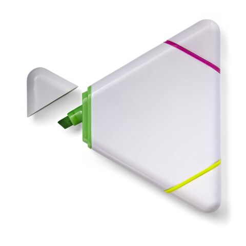 Surligneur triangulaire blanc
