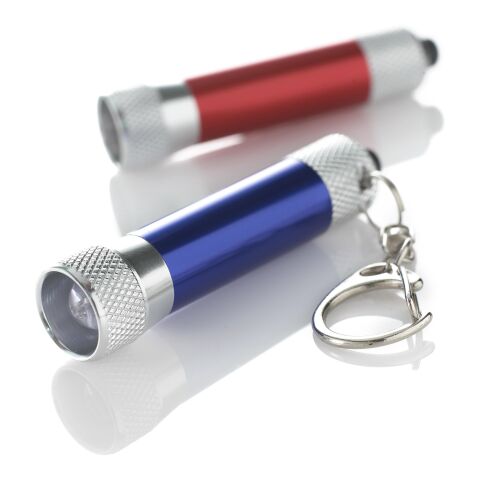 Porte-clés torche 1 LED bleu cobalt | sans marquage | non disponible | non disponible