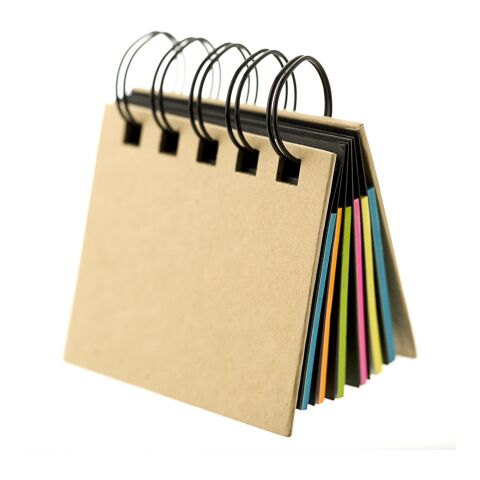 Carnet à spirale contenant 250 papiers repositionnables marron | sans marquage | non disponible | non disponible