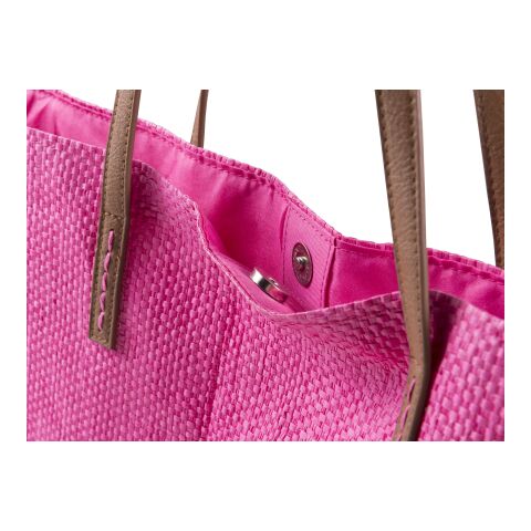 Sac shopping/plage en papier vert lime | sans marquage