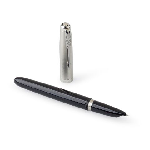 Stylo à plume Parker 51 en acier inoxydable noir | sans marquage | non disponible | non disponible