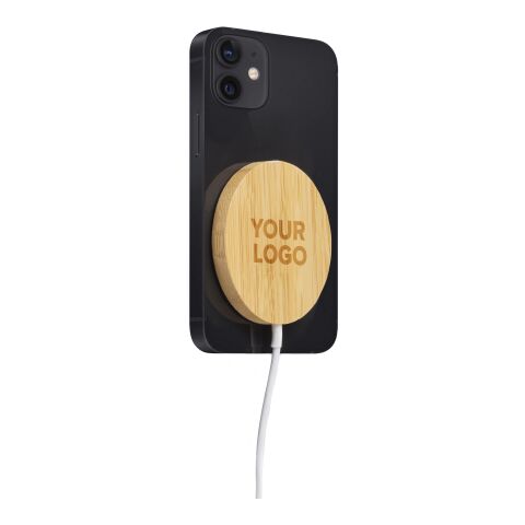 Chargeur à induction en bambou marron clair | sans marquage | non disponible | non disponible