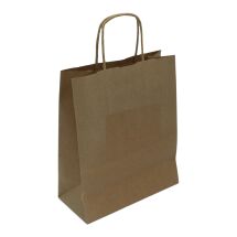 Sac papier kraft anses torsadées